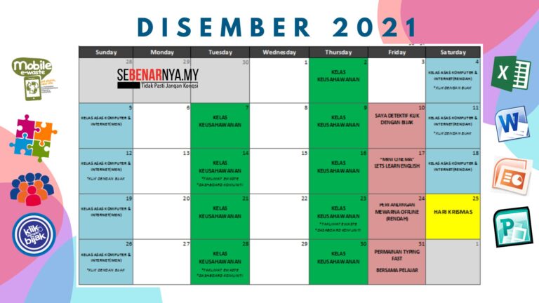 Colorful Quote Calendar