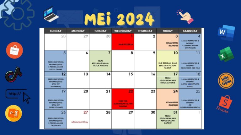 JADUAL AKTIVITI mei 2024